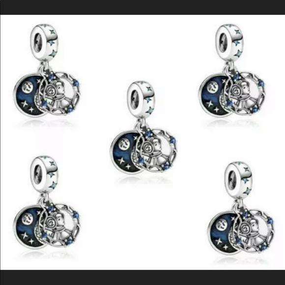 New Disney 925-Charm Bead Fit Necklace Bracelet - Picture 2 of 3